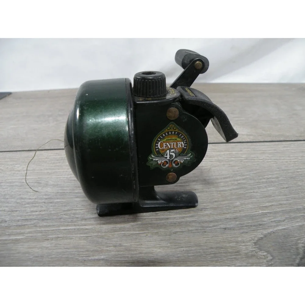 Johnson Century 45th Anniversary Edition Spincast Fishing Reel Green Black